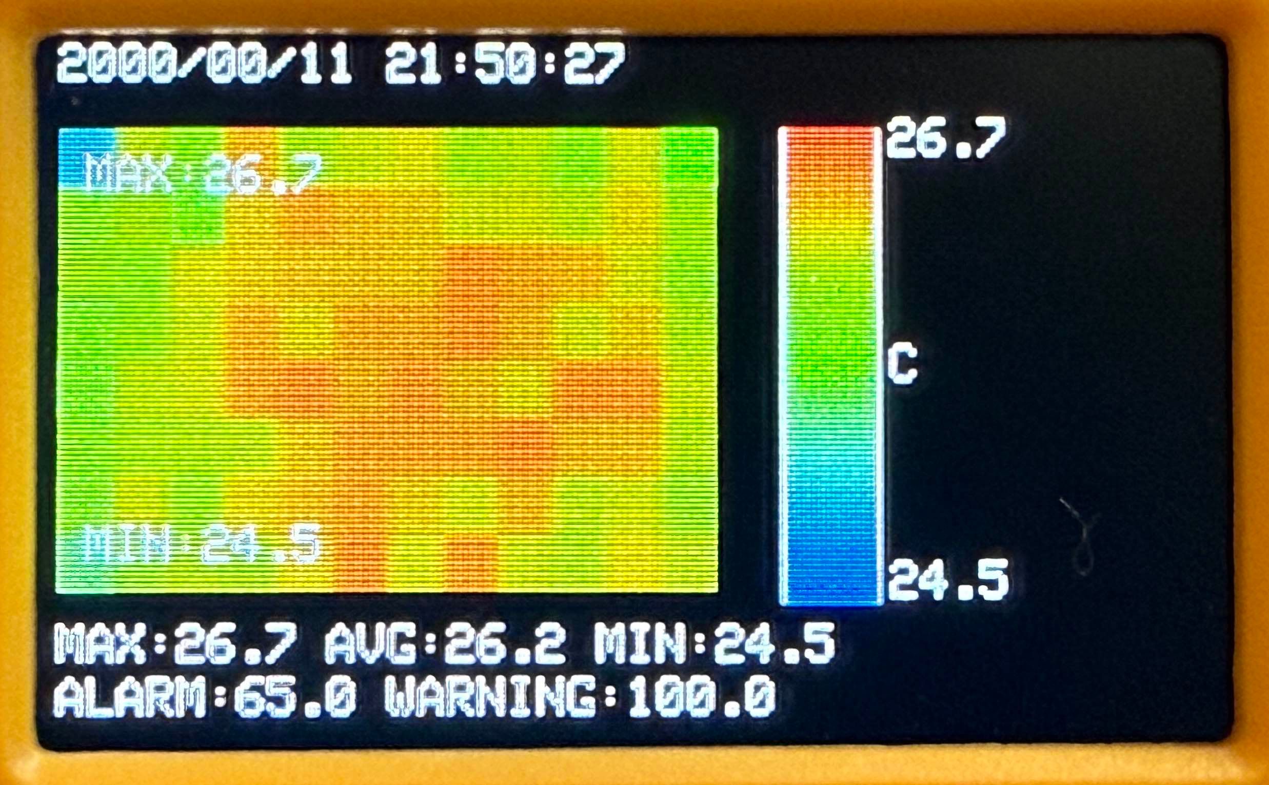 実機画面（サーモ表示）